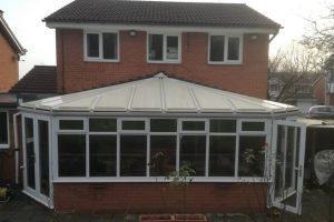 solid roof on a conservatory