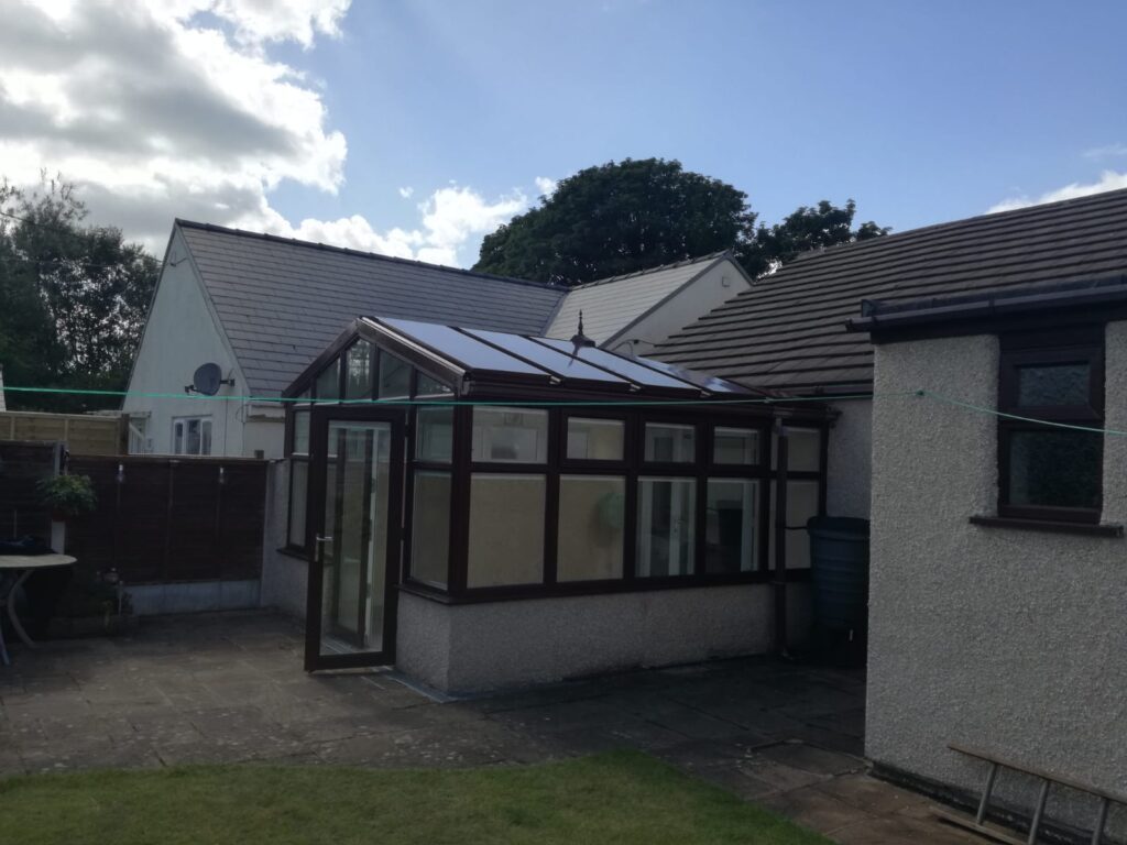 coloured conservatory roof