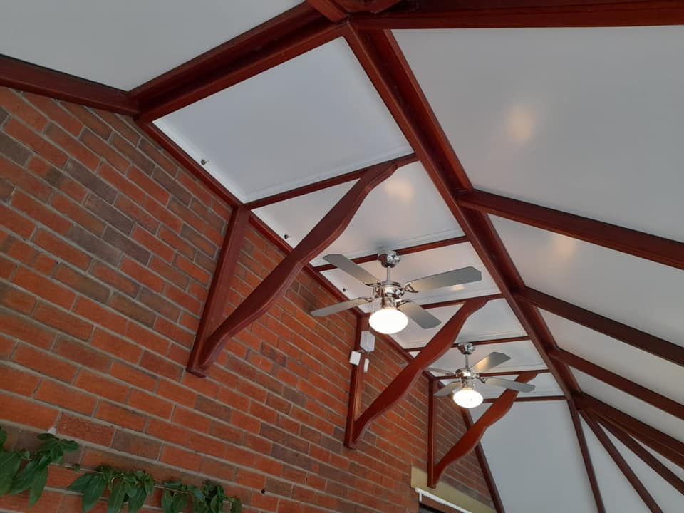 white interior conservatory roof colours